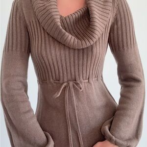 Calvin Klein Taupe Cowl Neck Sweater